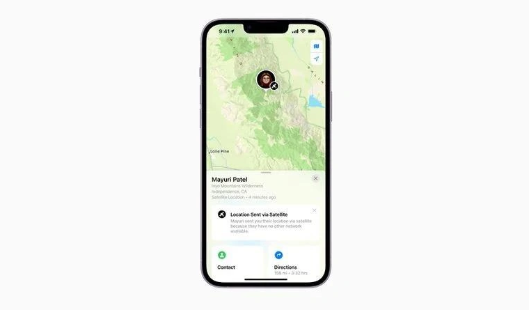 勐海苹果14维修分享iPhone14系列中 FindMy功能通过卫星分享位置方法教程 